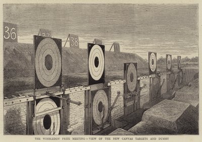 The Wimbledon Prize Meeting, View of the New Canvas Targets and Dummy by English School